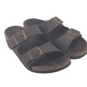 Birkenstock Arizona  Casual Leather Sandals Brown Size 13 Youth